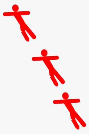 How To Set Use Red Falling Man Clipart - Clip Art