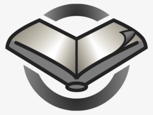 Wikibooks Logo Page Turn Grayscale - Logo