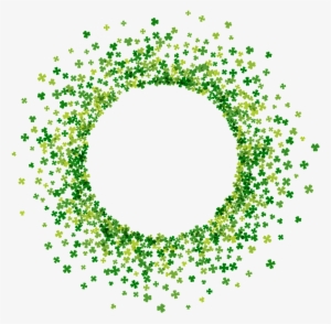 Verde Bosque Visto Pintada A Mano Garland Elementos - Vector Graphics