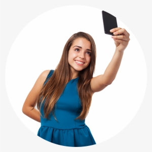 Girl Selfie Png - Pretty Girl Taking Selfie