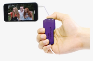 Theselfie Purple - Iphone Camera Remote Switch