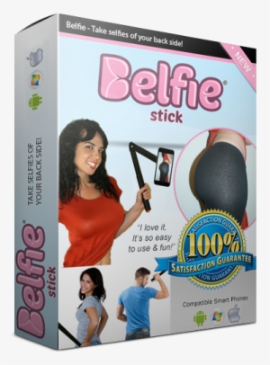 While The Selfie Was Made Easy With Front Facing Cameras - Belfie Stick