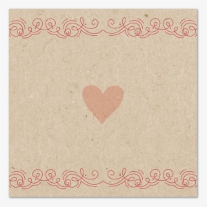 Kraft Paper Calendar Mini Card - Heart