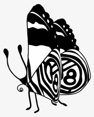 Black Butterfly Drawing - Mariposas Blanco Y Negro Png