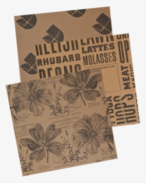 Food Service Sheets Natural Kraft Paper - Printed Kraft Paper