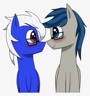 Patataislive, Blue Eyes, Blue Hair, Blushing, Colored, - Cartoon