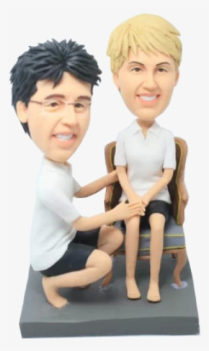 Casual Samesex Gay Couple Bobbleheads - Same-sex Relationship