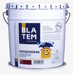 Pintura Elástica Impermeabilizante Para Aplicar En - Esmalte Blatem Acrylic Satinado Blanco 4l.