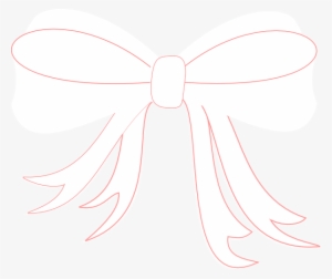 White Ribbon Bow Clipart 2 By Brandy - White Ribbon Vector Png
