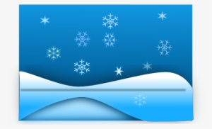 Snow Flake Winter Landscape Clipart - Snow Icon