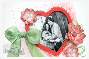 Cardstock , Pearls, Green Burlap String, Silk Ribbon, - Heartfelt Creations