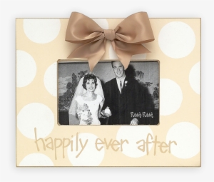 Wedding Ribbit-ribbit - Happily Ever After Picture Frame In Coal