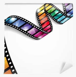 Eps10 Vector Design With A Bright And Colorful Film - Rolo De Filme Colorido