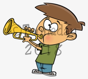Play The Trumpet Clipart
