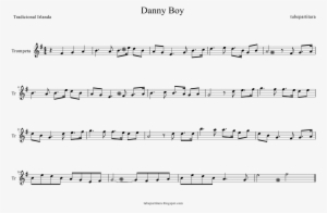 Danny Boy Music Score For Trumpet Popular Ireland - Wonderful World Partitura Saxo Alto