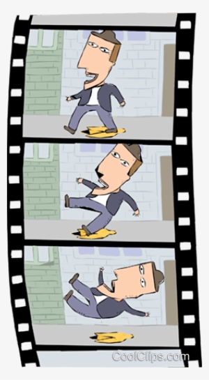Film Strip Of Scene Royalty Free Vector Clip Art Illustration - Cartoon