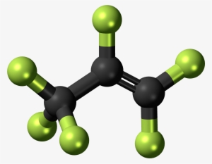 Hexafluoropropylene 3d Ball - Hydrofluorocarbon Model