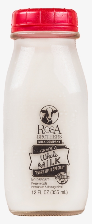 Whole Milk, Vitamin D3 - Rosa Brothers Half + Half - 1 Pt