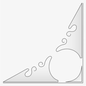 Vector Drawing Of Flourish Lower Right Corner Public - Drawing