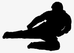 Draw Taekwondo Flying Side Kicks