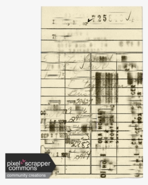 Vintage Library Card - Library