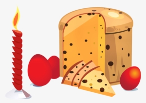 Pan De Pascua Con Huevos Png Imágenes Prediseñadas - Easter Bread Clipart