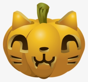 How To Set Use Carved Pumpkin Svg Vector - Kitty Pumpkin Carving Template