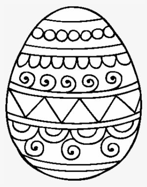 Dibujo De Huevo De Pascua Decorado Para Colorear - Huevos De Pascua Para Imprimir
