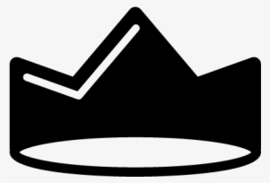 Black Small Royal Crown Vector - Corona De Rey Negra Png