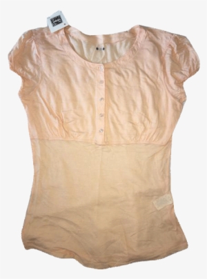 Three Dots Light Peach Light Weight Jersey Top Size - Blouse