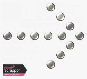 Metal Arrow 3 Dots - Digital Scrapbooking