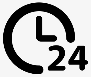 24 Hours Transparent Background - 24 Hours Icon Png