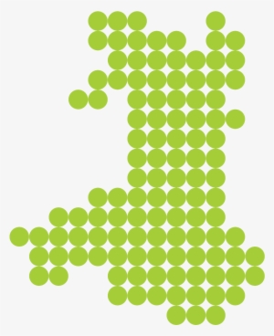 Wales Formed From Green Dots - Hama Beads Fish