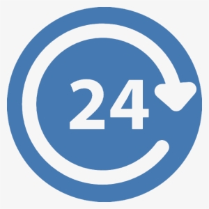 24 Hours Service Ios 7 Interface Symbol 318 - 24 Hour Free Icon
