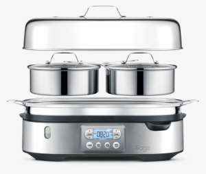 Precise Food Steaming Like Never Before - Breville Bfs800bss Steam Zone Food Steamer, Silver