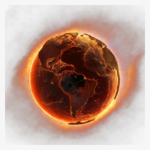 Earth On Fire Png