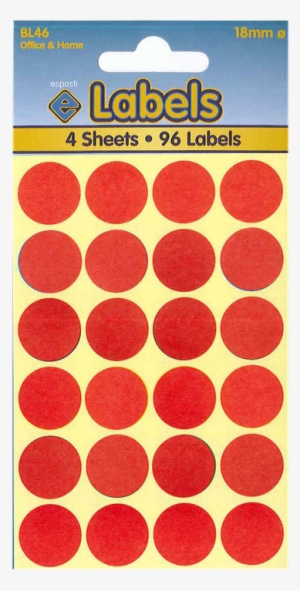 Bl43 Red Dots Image - White Labels 8 X 13mm (320 Labels)