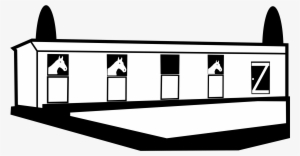 Barn Clipart Horse Stall - Horse Stables Clipart
