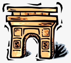 Vector Illustration Of Arc De Triomphe Triumphal Arch - Arc De Triomphe Clipart