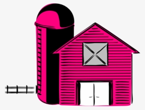 Barn Clipart Pink - Farm Clip Art