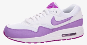 Mujeres Nike Air Max 1 Essential Blanco / Fucsia Destello-fucsia - 2010 University Red Air Max One