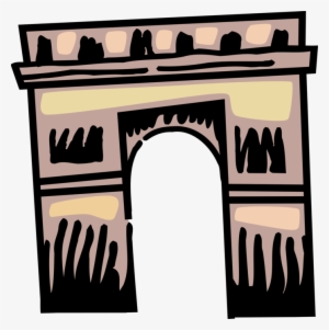 Vector Illustration Of Arc De Triomphe Triumphal Arch