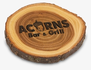 4″ Diameter Genuine Wood “old West” Log Coaster - Log Trophy