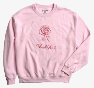 Thank You Rose Crew Neck Sweatshirt - Sweater