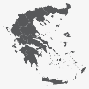 Map Background Greece Map - Greece Map Black And White Png