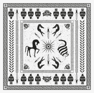 I Love Ancient Greek Border Design Drawing Inspiration - Motif