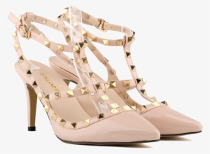 Studded Closed Toe Pumps