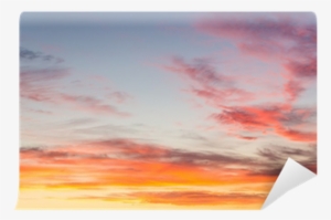 Dramatic Sunset Sky With Orange Colored Clouds - Sunset
