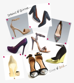 Sequins, Glitter, Silver, & Gold - Basic Pump