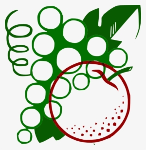 Organge Grapes Cartoon Clipart Png For Web - Healthy Poster